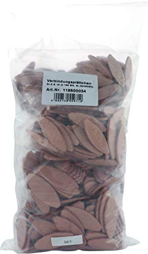 Makita DPJ180Z Akku-Nutfräse & LAMELLO Flachdübel Verbindungsplättchen Sortiment | Größe 0/10/20 |Inhalt Gesamt 400 Stück - 6