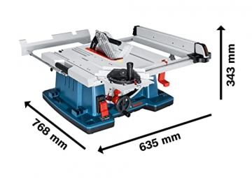 Bosch Professional Tischkreissäge GTS 10 XC (2000 Watt, Sägeblatt-Ø: 254 mm, Sägeblattbohr-Ø: 30 mm, im Karton) - 3