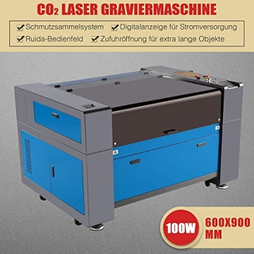 OMTech 100W CO2 Laser Graviermaschine 600 x 900 mm Laser Engraver Gravurwerkzeug Laser Cutter Cutting Engraving Gravurmaschine RDWorks mit USB-Anschluss für Heimwerker - 6
