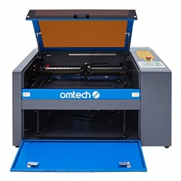 OMTech 50W CO2 Laser Graviermaschine 300 x 500mm Gravurmaschine Laserengraver mit Digitale LCD-Steuerung, USB-Anschluss, Luftpumpe, Rotpunkt-Zeiger für Heimwerker - 1