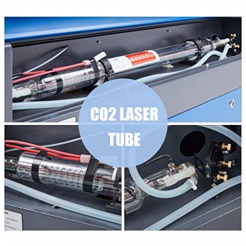 OMTech CO2 Laser Graviermaschine 50W Laserengraver Laser-Gravur Gravurmaschine mit LCD-Steuerung, USB-Anschluss, Luftpumpe, Rotpunkt-Zeiger für Heimwerker (50W-300 x 500 mm) - 4