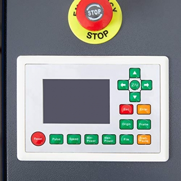 OMTech CO2 Laser Graviermaschine 50W Laserengraver Laser-Gravur Gravurmaschine mit LCD-Steuerung, USB-Anschluss, Luftpumpe, Rotpunkt-Zeiger für Heimwerker (50W-300 x 500 mm) - 7