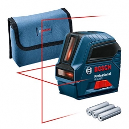 Bosch Professional Kreuzlinienlaser GLL 2-10 (roter Laser, Max. Reichweite: 10 m, 3x AA Batterien, Schutztasche, im Karton) - 1