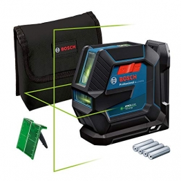 Bosch Professional Linienlaser GLL 2-15 G (grüner Laser, Halterung LB 10, sichtbarer Arbeitsbereich: bis 15 m, 4x AA-Batterie, in Kartonschachtel) - 1