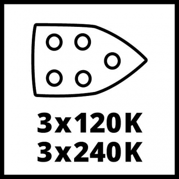 Einhell Akku-Multischleifer TE-OS 18/150 Li-Solo Power X-Change (18 V, Li-Ion, 24 000 min-1, 1.6 mm Schwingkreis, Staubfangbox, Staubabsaugadapter, ohne Akku und Ladegerät) - 9
