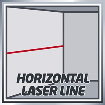 Einhell Kreuzlinienlaser TC-LL 2 (selbstnivellierend, horizontale/vertikale Linien, Laserkreuz, digitale Wasserwaage, inkl. Universalklemme u. Tasche), (L x B x H) 82 x 51 x 82 mm - 7