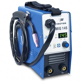 Fülldraht Schweißgerät ohne Gas 145 A - Drahtschweißgerät mit 145 Ampere & Elektrodenschweißfunktion - Auto. Drahtvorschub - Inverter - Einsteigergerät - VECTOR WELDING - 1
