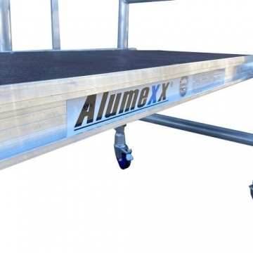 Alumexx X-Up 4.0 Klappgerüst - Ein-Mann - Gerüst - Klappgerüst - Aluminiumgerüst - 6m Arbeitshöhe - Fahrbar - 7