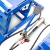 BITUXX® 2 Stück hydraulik Auto PKW KFZ Auffahrrampen Set mit Wagenheber hydraulisch Höhenverstellbar Wartungsrampe Hebebühne Rampe Auffahrrampe Auffahrbock Blau - 4