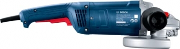Bosch Professional Winkelschleifer GWS 22-230 J (2.200 Watt, inkl. Anti-Vibrations-Zusatzhandgriff, Aufnahmeflansch, Spannmutter, Schutzhaube, Zweilochschlüssel, Diamanttrennscheibe, im Karton - 3
