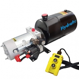 Hydraulikaggregat HYDRAFT, Hydraulikpumpe 12 V 180 bar 2000 Watt mit 6 Liter Stahltank - 1