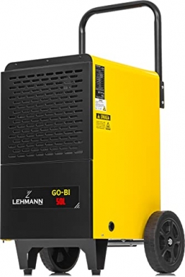 Lehmann LTODH-0950 Bautrockner Luftentfeuchter GO-BI | Entfeuchtungsleistung von bis zu 50 L/Tag | industrieller Entfeuchter | Geeignet für Räume und Keller bis 120m² - 1